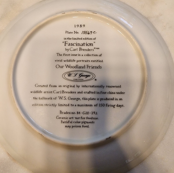 Collectors plate "Carl brenders" - Picture 1 of 2
